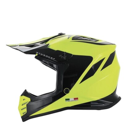 Sway Stardust Full Face Tam Korumalı Kask (51-52cm) Sarı - Siyah - 1
