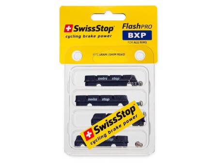 Swissstop Flash Pro BXP  Aluminium Jant Pabuç Sram / Shimano Uyumlu Siyah - 2