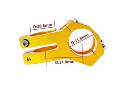 WAKE Bisiklet Boğazı 45mm Sarı - 3