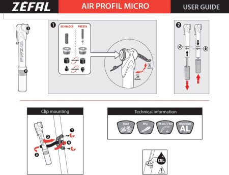 Zefal El Pompası Air Profil Micro - 5