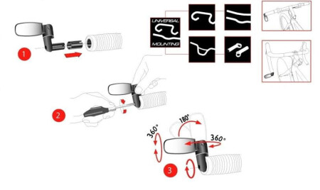 Zefal Gidon Bağlantılı Ayna Spin - 2